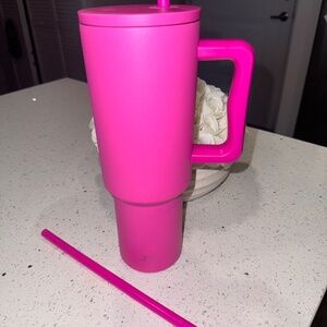 40 oz simple modern tumbler- raspberry vibes